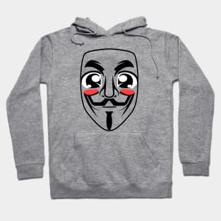 "Anonymous Mask: A design of resistance, freedom and humor" Hoodie